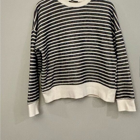 Zara crew neck sweater with stripes size M - Picture 2 of 8